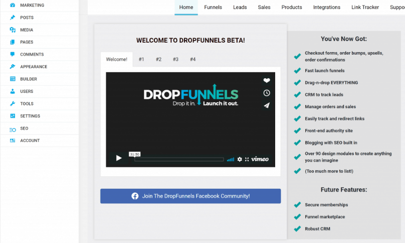 DropFunnels Dashboard